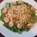 クザムＥ's cooksnap of when they made 海老とルッコラのぺペロンチーノ.