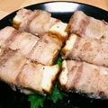 レー太's cooksnap of when they made 豚バラ肉巻き巻き　厚揚げバージョン.