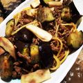 みなぶる's cooksnap of when they made 和風 きのことナスのパスタ.