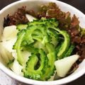 なっちゃん5296's cooksnap of when they made 梨とゴーヤのサラダ.