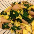 シングルアイシャドウ's cooksnap of when they made ほうれん草の三色炒め・お弁当にも♪.