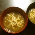 ☆こまっと☆'s cooksnap of when they made えのきと卵のお味噌汁.