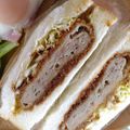 NAGANO久留米's cooksnap of when they made 揚げずにオーブンで「メンチカツサンド」♪.