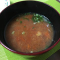 ララ♡メロディ's cooksnap of when they made 意外と美味しい！トマトと椎茸の　お味噌汁.