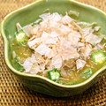 ちべターリー's cooksnap of when they made ネバネバパワー⤴おくらと卵の和え物♫.