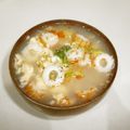 のかまるこ's cooksnap of when they made レタスとちくわのピリ辛中華スープ.