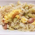 Purplefish's cooksnap of when they made 炊飯器で＊野菜たっぷり！ウインナー炒飯.