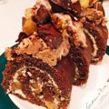 ゜゛ょゅ's cooksnap of when they made ⁂チョコレートのモンブランロール⁂.