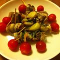 妻の下僕's cooksnap of when they made イワシのサルティンボッカ～アヒージョ仕立.