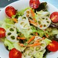 Choco521's cooksnap of when they made しゃっきりレンコンと水菜のごまマヨサラダ.