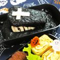 ３匹の大ぶたママ's cooksnap of when they made ミイラ男が覗く。。ハロウィン のり弁！.