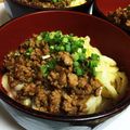 fuyurera's cooksnap of when they made 肉味噌釜玉うどん.