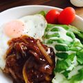 ☆新米☆'s cooksnap of when they made ■ランチドレッシングのサラダロコモコ丼■.