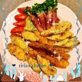 riria♪'s cooksnap of when they made ちくわポテトサラダ揚げ.