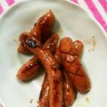るらちゃん's cooksnap of when they made お弁当の隙間に♡タレ胡麻ウインナー.