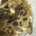 しんまいゆっけ's cooksnap of when they made COSTCOプルコギビーフと蓮根の煮物☆.