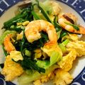 71i's cooksnap of when they made えびとニラの卵とじ✨.