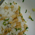 yuipuku's cooksnap of when they made お弁当に♪天むす風❤揚げ玉たぬきおにぎり.