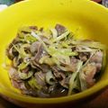 豆乳pudding's cooksnap of when they made 病みつき！簡単！砂肝と白ねぎの中華風.