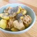 そらてんママ's cooksnap of when they made 鶏肉とレンコンとさつまいもの甘辛炒め♪.