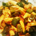 ☆megrim☆'s cooksnap of when they made 簡単♪きのことピーマンの甘酢餡掛け炒め！.