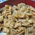 ボンジン's cooksnap of when they made カリカリ豚丼お味噌味☆.