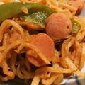 今日もニコッ☆'s cooksnap of when they made 切り干し大根のぽりぽりナポリタン.