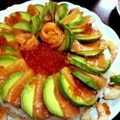 デコきち's cooksnap of when they made ★アボカドとサーモンのちらし寿司ケーキ★.