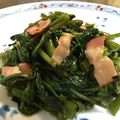 あいくすりいむ's cooksnap of when they made 空心菜とベーコンのオイスター炒め.