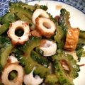 ちゃぎー's cooksnap of when they made ゴーヤと竹輪の梅おかか和え.