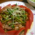 まあこmm's cooksnap of when they made 鶏ももとアスパラのマヨポン炒め.