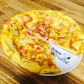さあちゃん☻'s cooksnap of when they made じゃがベーコンのお手軽ボリュームオムレツ.