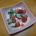 suzumy's cooksnap of when they made キュウリ☆トマト☆カニカマのハチマヨ.