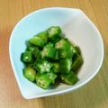 シナモシナモ's cooksnap of when they made オクラのめんつゆ漬け.
