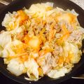 yumi314's cooksnap of when they made 10分で完成！キャベツ&豚肉のキムチ蒸し.