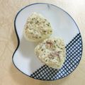 ☆Rokko☆'s cooksnap of when they made 鮭の中骨水煮缶の梅マヨおにぎり.