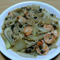 ナーちゃん's cooksnap of when they made 簡単 海老と 玉ねぎ きのこの甘辛餡掛け.