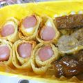 reinbo's cooksnap of when they made ★ウインナーと油揚げのカレーロール★.