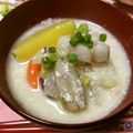 毎日楽しい's cooksnap of when they made 根菜たっぷり♪ごまと豆乳のお味噌汁.