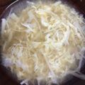 H♡S's cooksnap of when they made えのきのかき玉味噌汁.