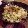 ポヨちママ's cooksnap of when they made トマトとツナの冷製ジェノベーゼパスタ.