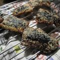 たなか家's cooksnap of when they made ＊辛子風味＊秋刀魚のごま竜田揚げ.