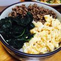 テキーラK's cooksnap of when they made ツナそぼろの三色丼.