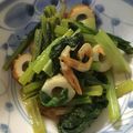 mantacarp's cooksnap of when they made ◆糖尿病のおかず◆小松菜と桜エビの炒め物.