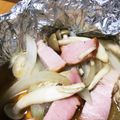 micchily's cooksnap of when they made ☆厚切りベーコンとキノコのホイル焼き☆.