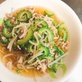 ぱんだ170071's cooksnap of when they made ✿天かすが美味しい♡ゴーヤのあんかけ✿.