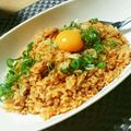 万里愛's cooksnap of when they made m火を使わない納豆キムチチャーハン.