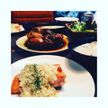 meloooow's cooksnap of when they made 鮭のムニエル★セロリのクリームソース.