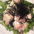achikomama's cooksnap of when they made 水菜と豆腐のサラダ～明太子マヨソース～.