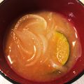 マーシ☆'s cooksnap of when they made 味噌汁♪〜玉ねぎ×かぼちゃ〜.